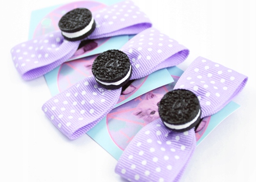 spinka KOKARDKA CIACHO pastel goth soft fiolet