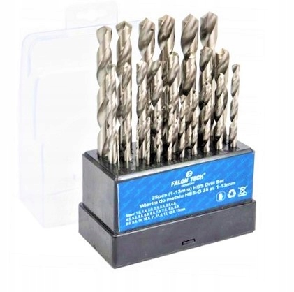 

Zestaw Wierteł Do Metalu 25 sztuk 1-13 mm Wiertła