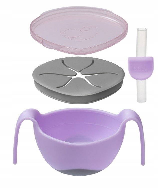 B.BOX Kubek NIEWYSYPEK słomka Gelato Boysenberry