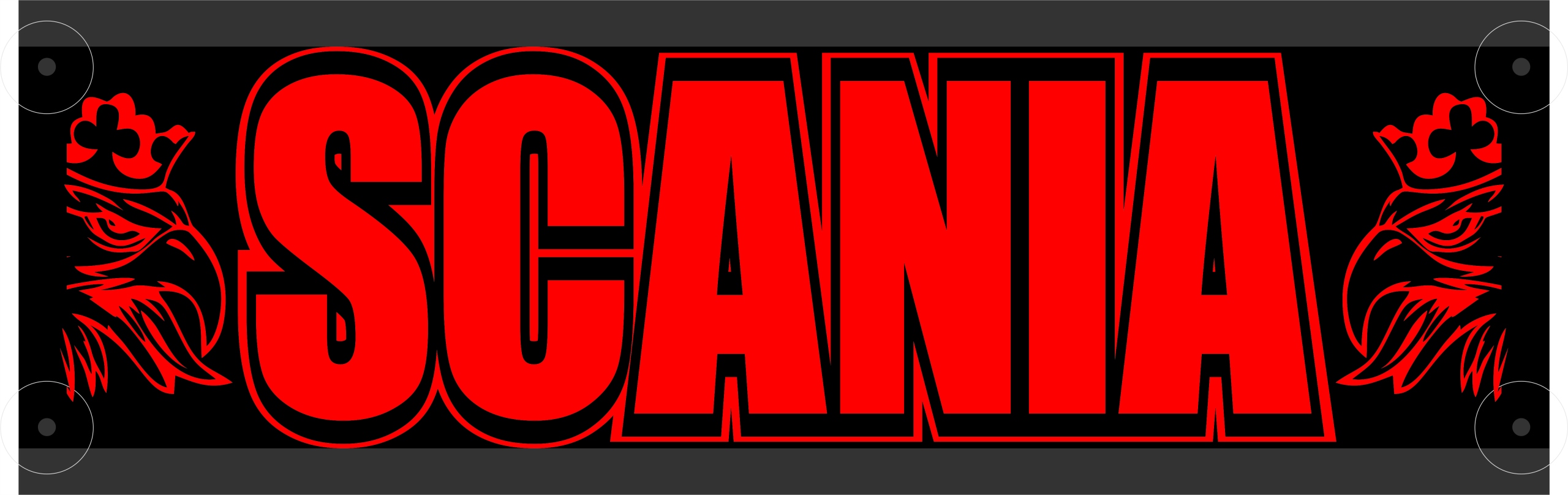 Scania 50X16 LED LED name board + FREE