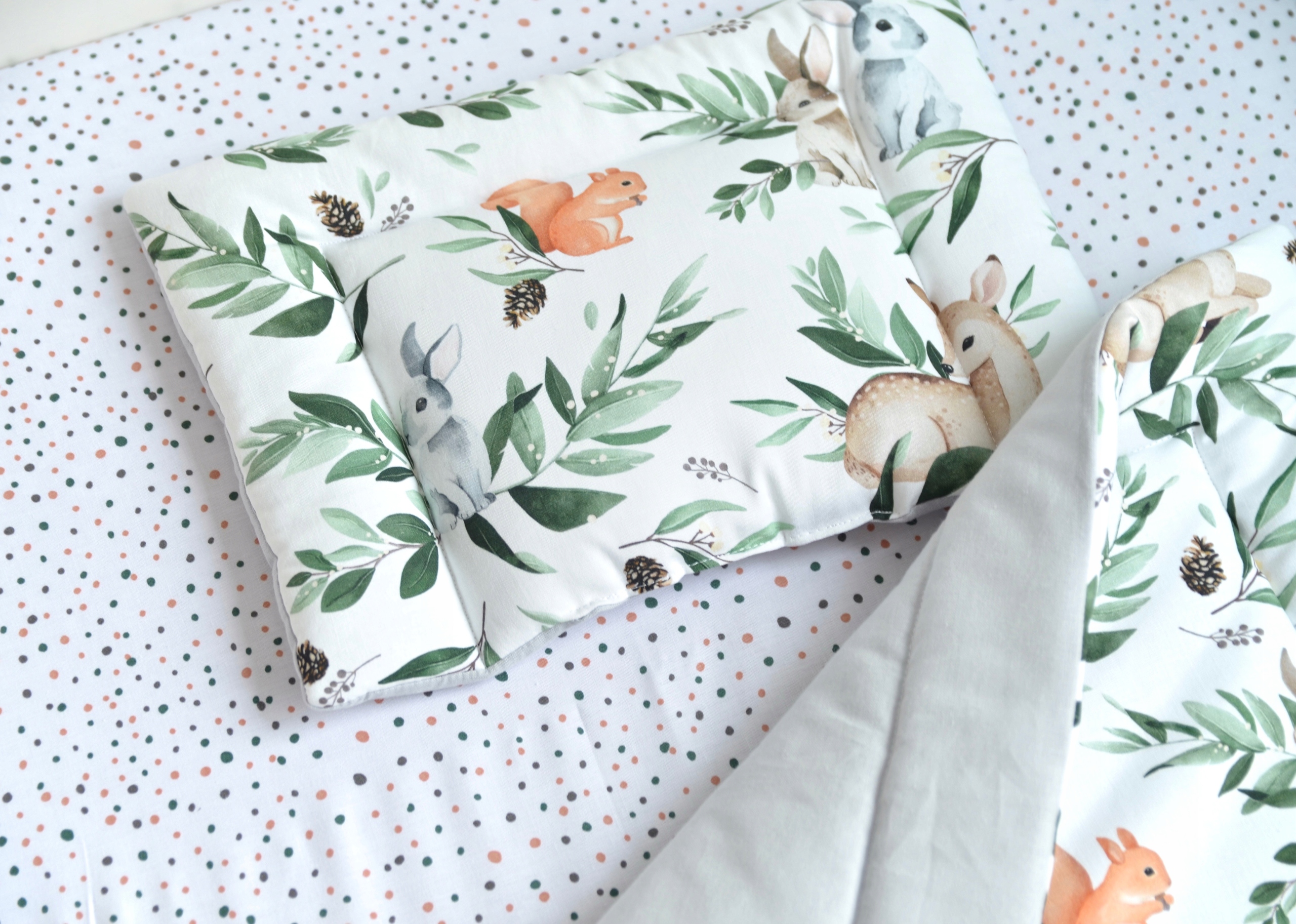 KOMPLET POŚCIEL DO WÓZKA, KOŁYSKI LUB KOSZA FOREST