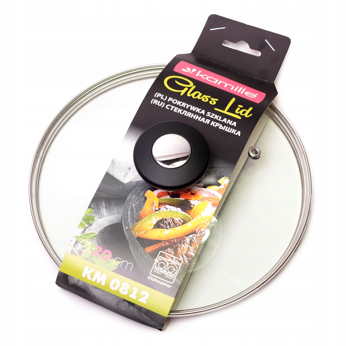POKRYWKA pokrywa przykrywka SZKLANA DO PATELNI GARNKA żaroodporna 20cm EAN (GTIN) 5906333393251