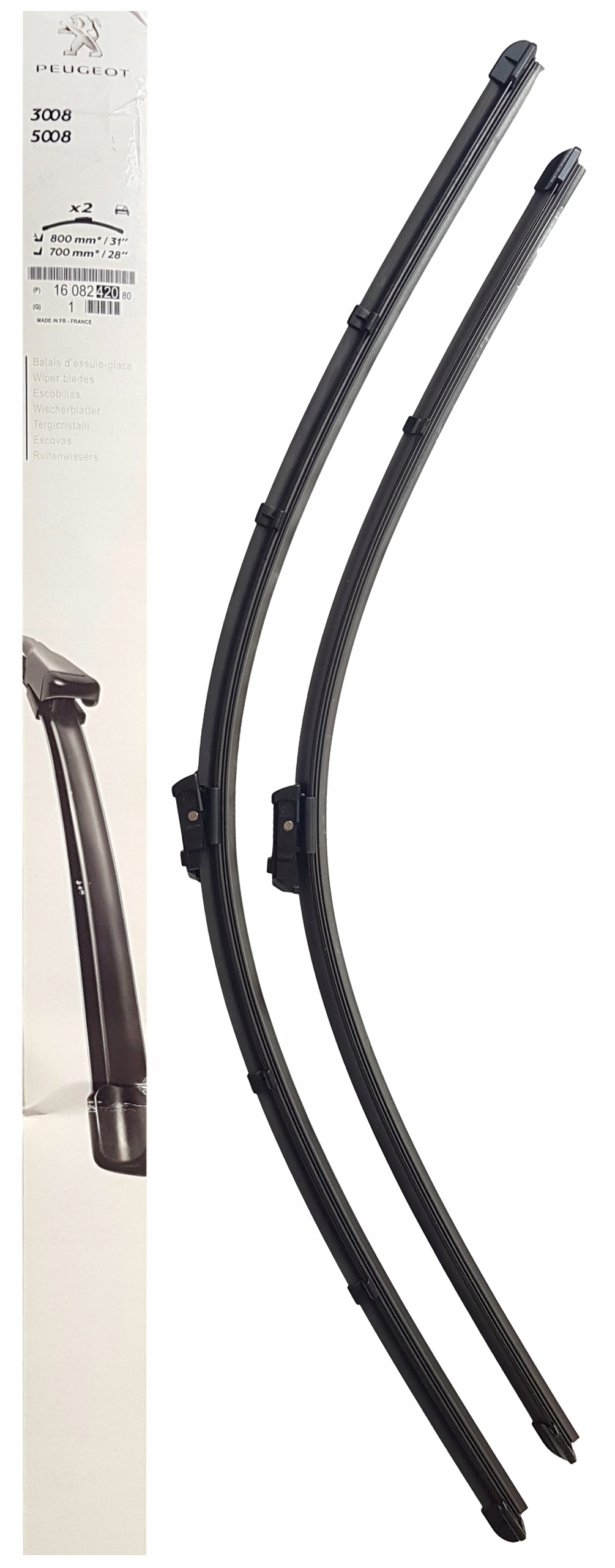 1608242080 - PEUGEOT 3008 5008 09-ДВОРНИКИ ПЕРЕДНИЕ OE