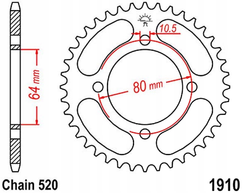 Zadní ozubené kolo JTR1910 32 36 Aeon Cobra 220 05-15