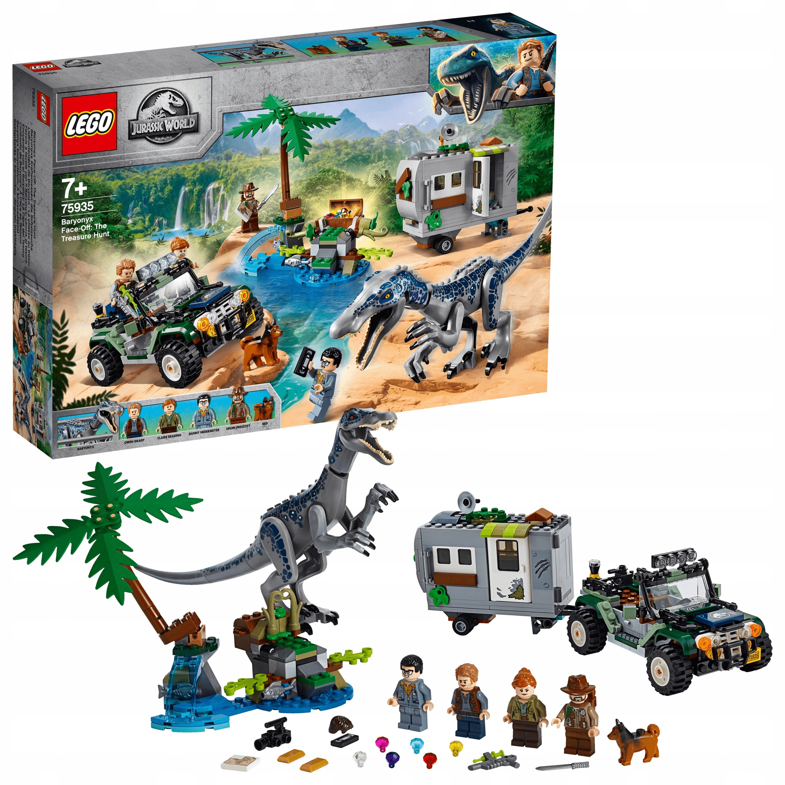 Lego Jurassic World Zestaw Starcie z barionyksem Dinozaury 75935