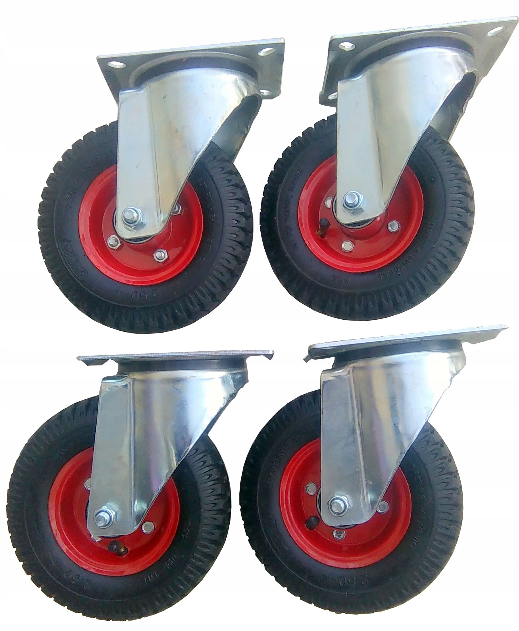 sada 4 ks nafukovacích kol 220 mm kolečko