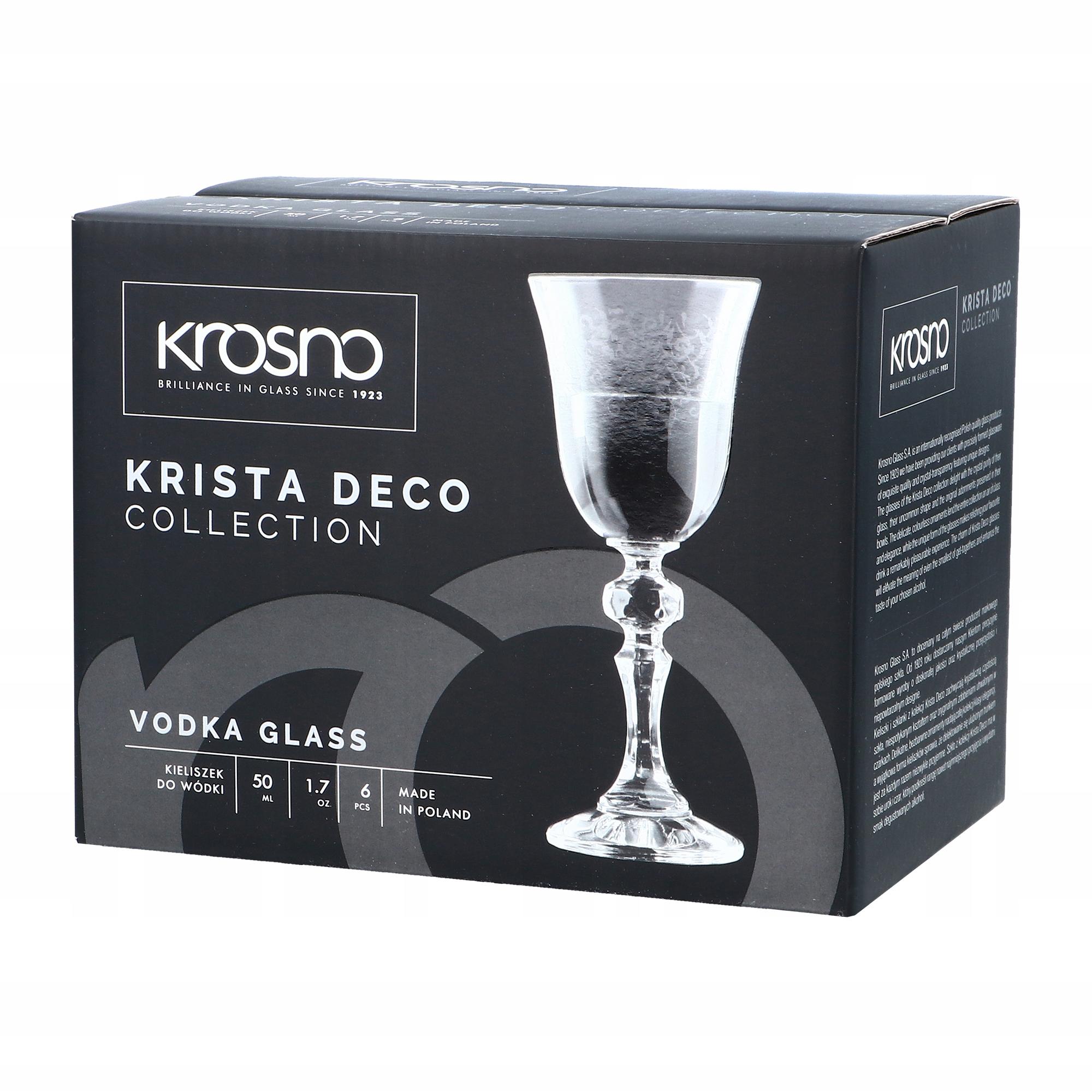 

Kieliszki do wódki 50ml zdob. Krista Deco* Krosno
