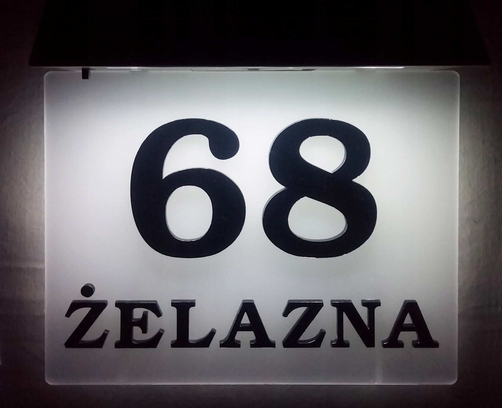 Tabliczka adresowa na słońce LED, PROJEKTY GRATIS