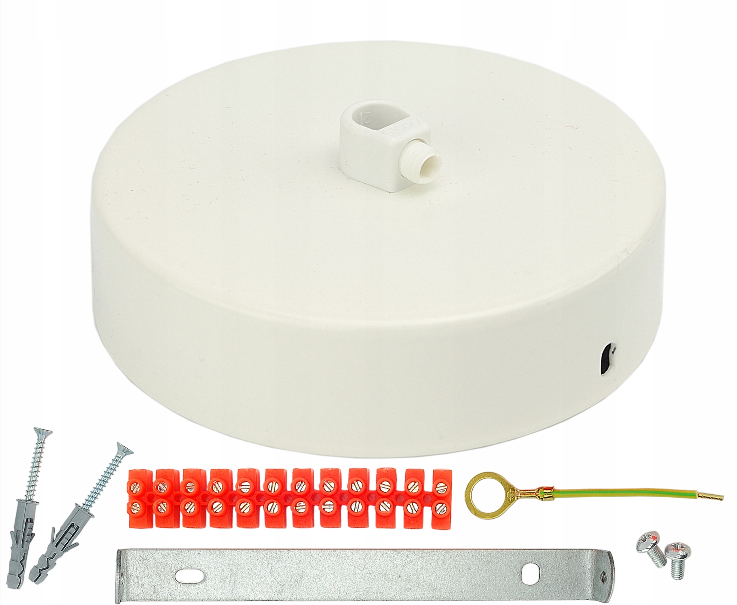 

biała rozeta podsufitka 1 puszka lampa pająk Loft