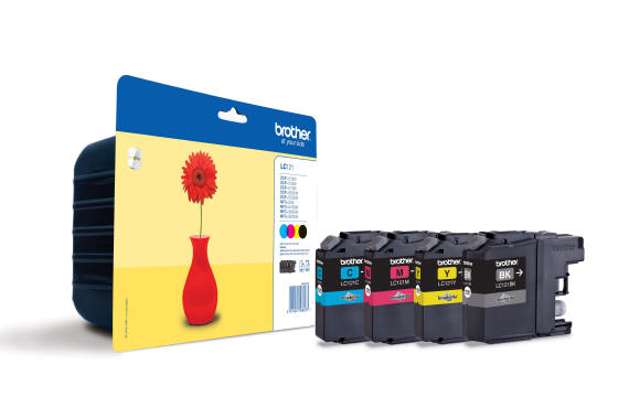 

4x tusz org. Brother LC-121 Cmyk J470DW J552DW