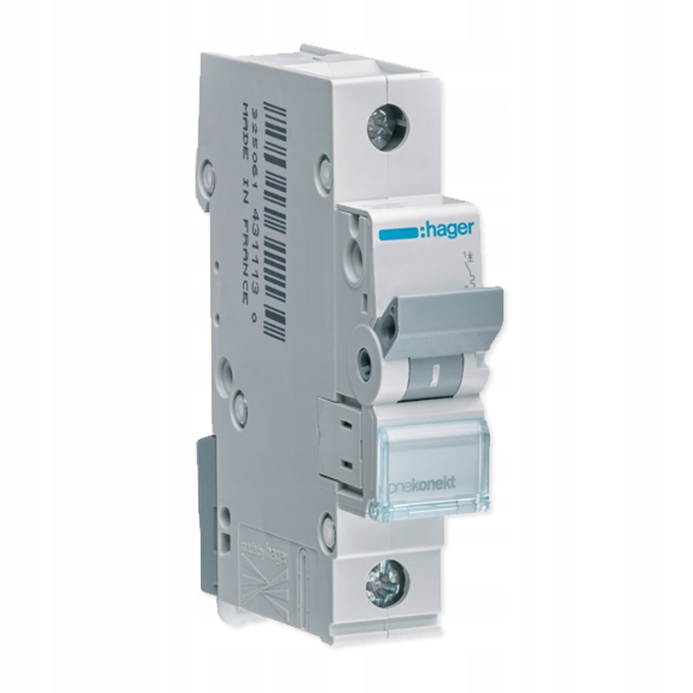 HAGER WYŁĄCZNIK NADPRĄDOWY 1P B 10A MBN110E
