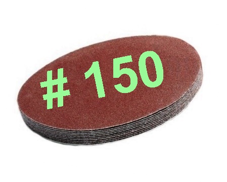 

Krążek papier ścierny na Rzep 125 mm 50 sztuk #150