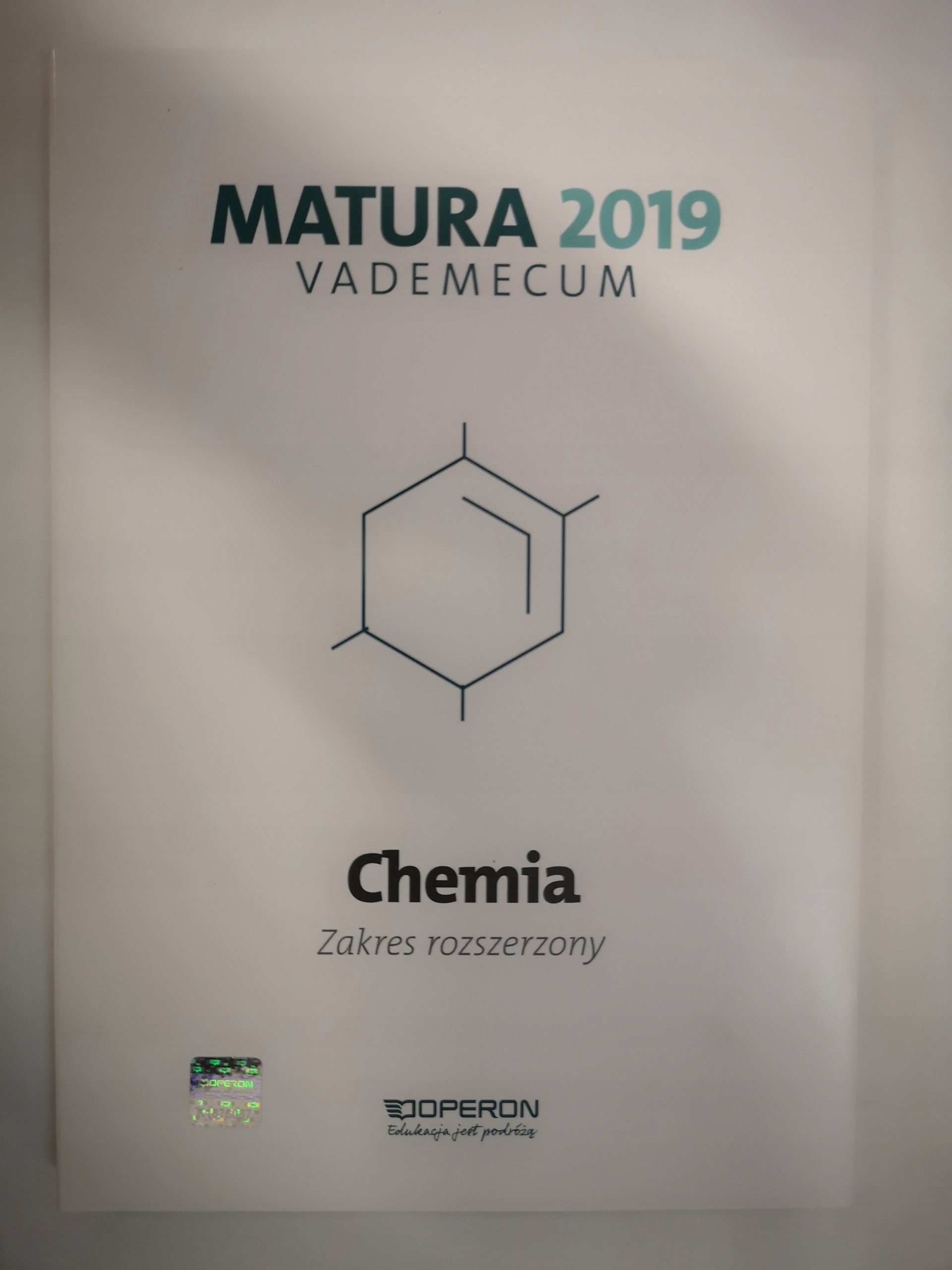 Matura 2019 Chemia Vademecum rozszerzony Operon