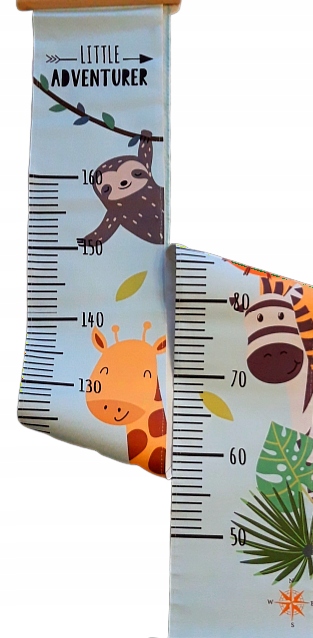 Miarka wzrostu na płótnie - pokój dziecięcy MIĘTA Bohater brak