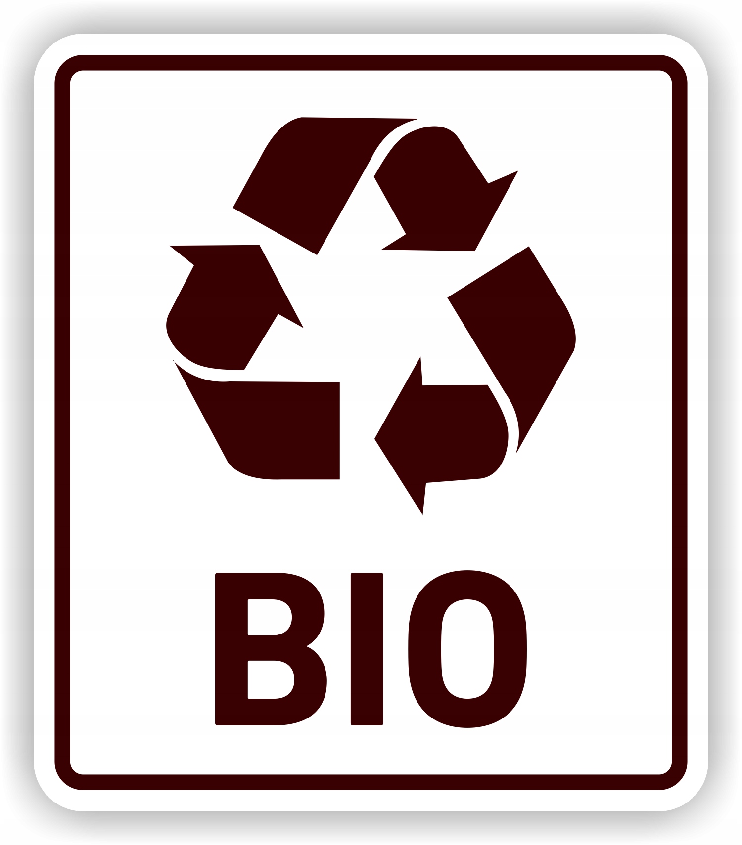 

Bio - Naklejka na kosz segregacja śmieci 15 cm
