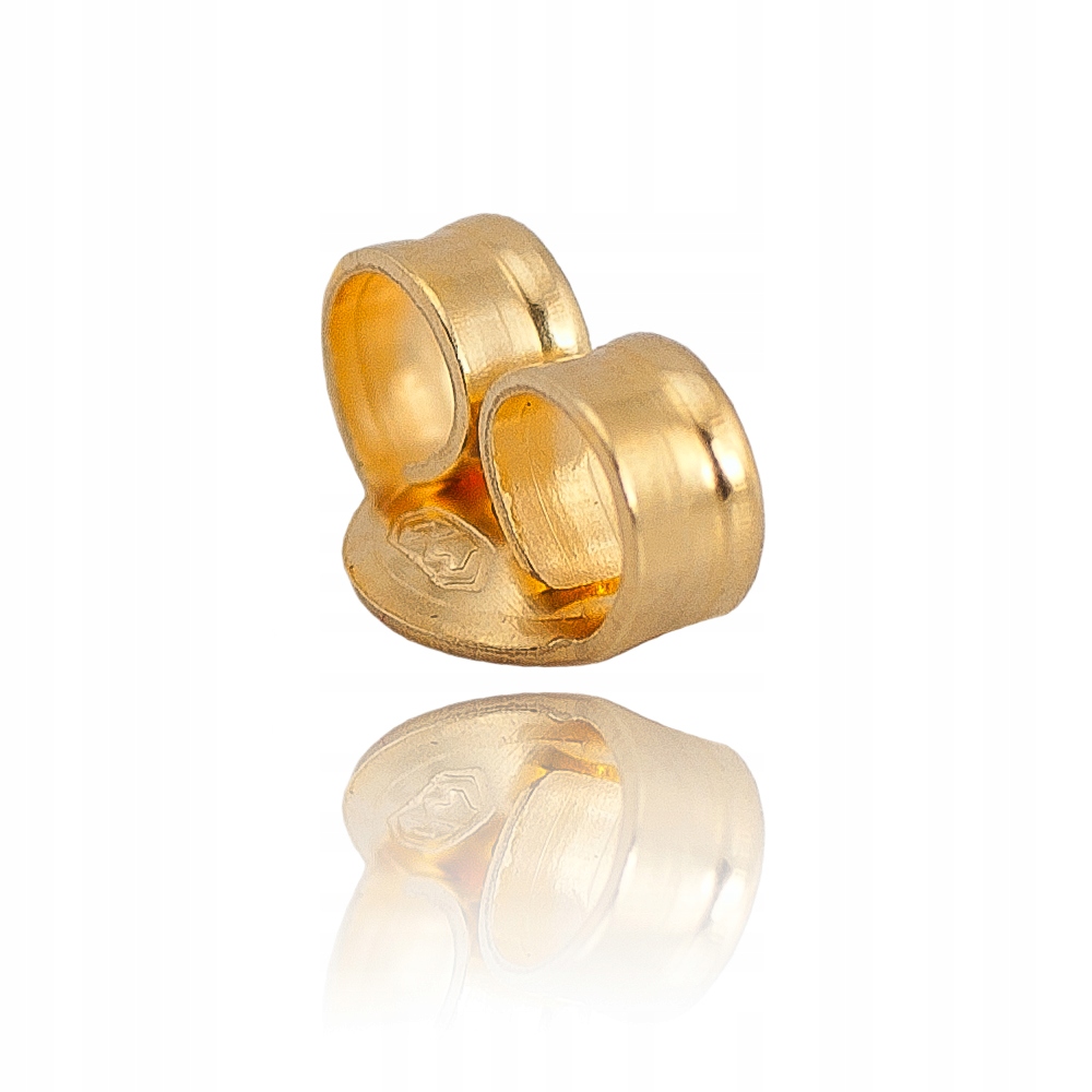 

Złote zapięcie zatyczka Baranek do kolczyków