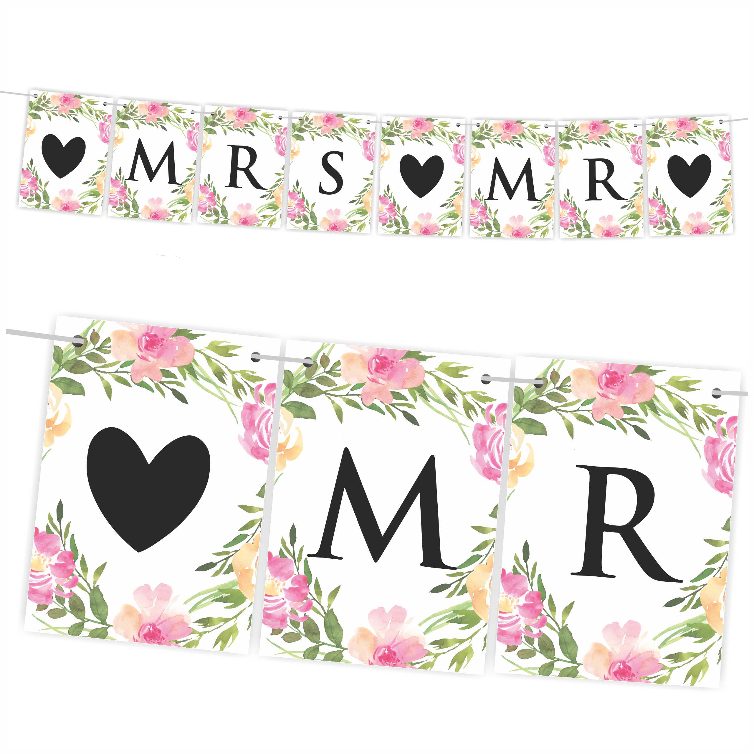 

Baner Weselny Girlanda Mr Mrs 120cm 48 wzorów