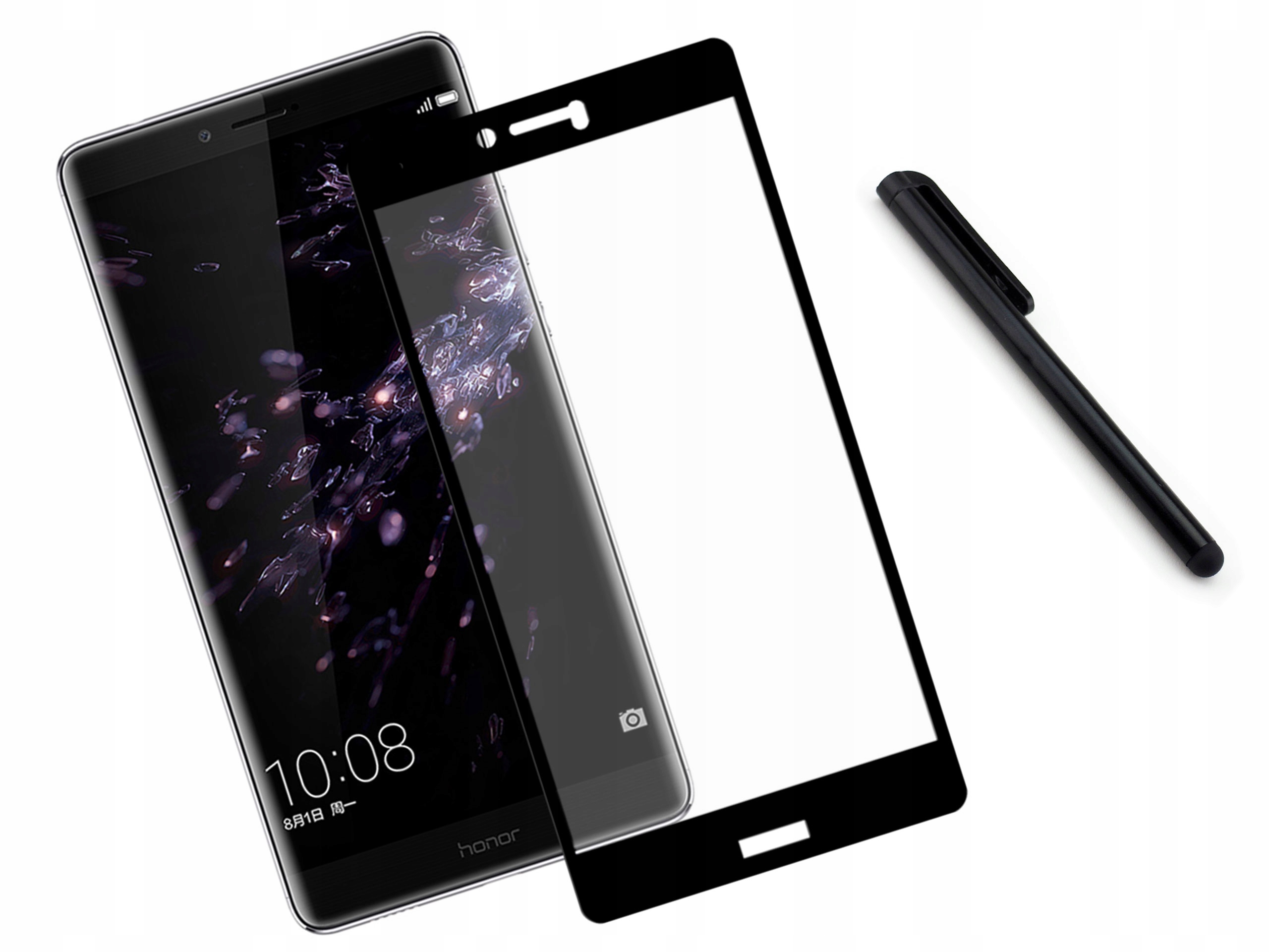 

Zaokrąglone szkło hartowane 3D Honor Note 8 Czarne