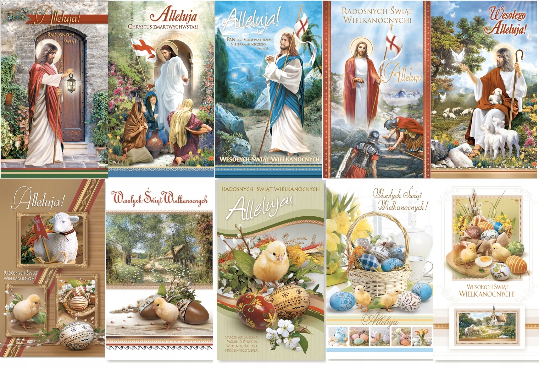 KARNET LAURKA KARTKA WIELKANOC PRZESTRZENNA 10 szt