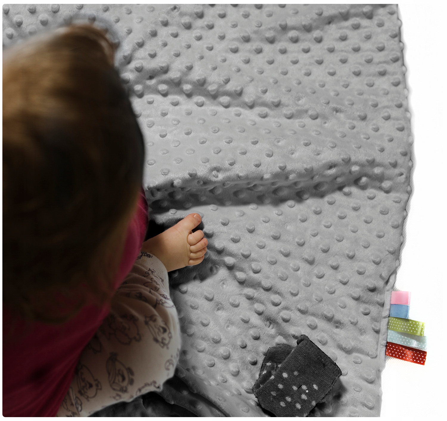 KOCYK DO WÓZKA + PODUSZKA ZESTAW MINKY DWUSTRONNY 2w1 BABYMAM Marka Babymam