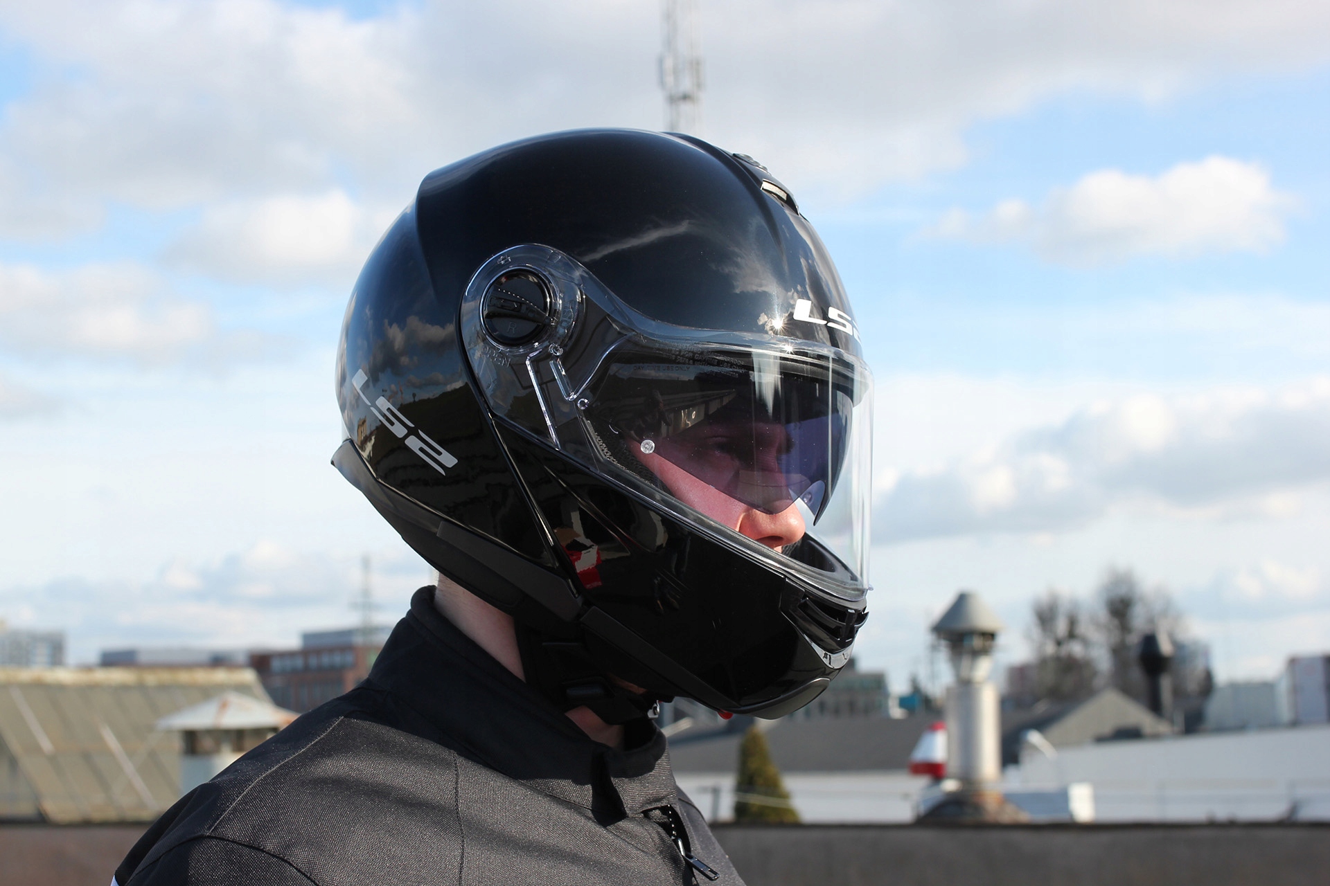 SZCZĘKOWY KASK MOTOCYKLOWY LS2 FF325 STROBE czarny Stan opakowania oryginalne