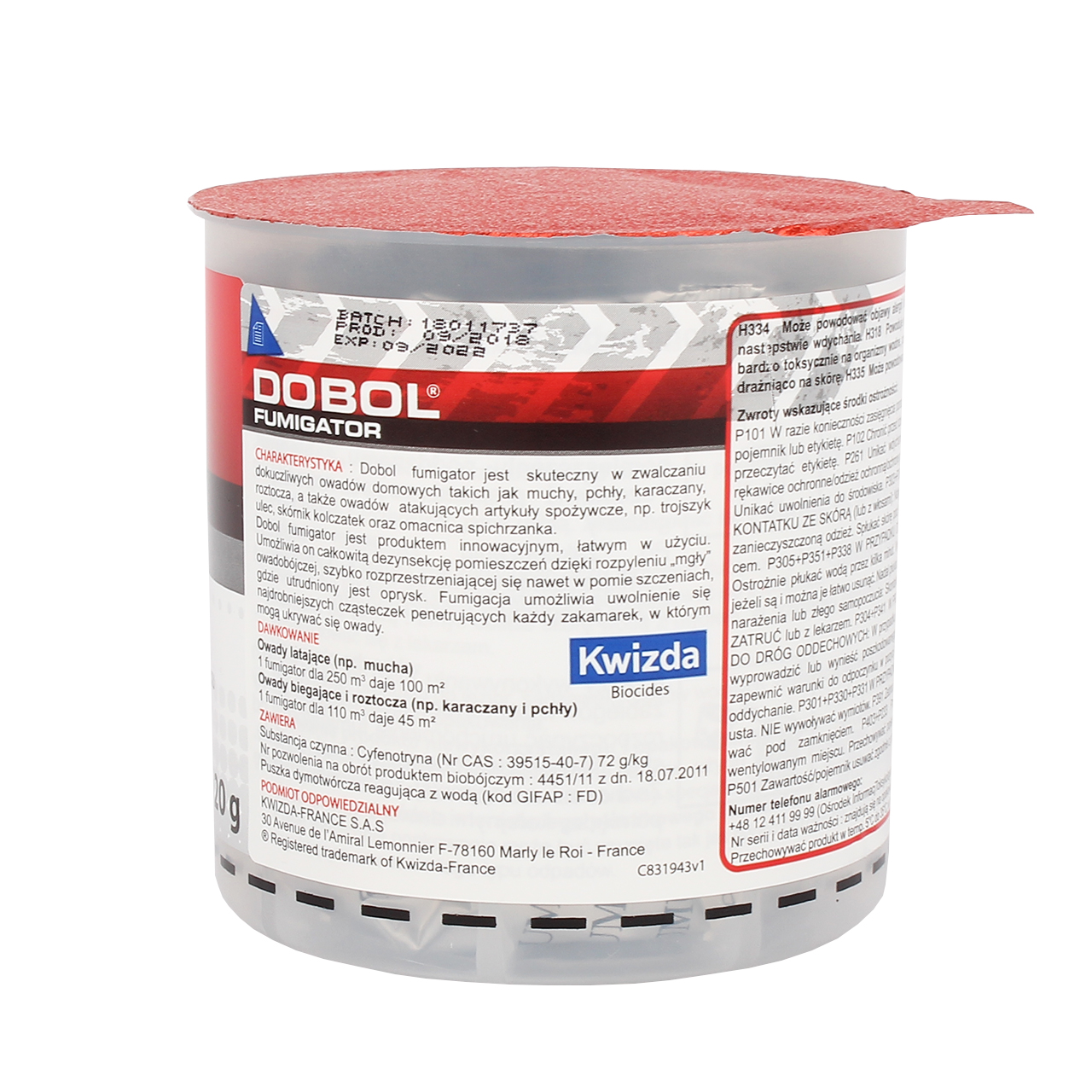 Duży DOBOL XXL na PRUSAKI PLUSKWY PCHŁY MUCHY 100m Zastosowanie przeciwko karaluchom kleszczom komarom molom mrówkom muchom osom pająkom pchłom pluskwom