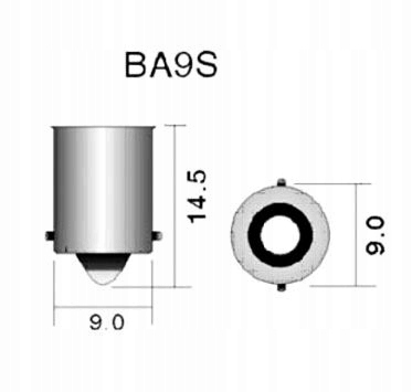 ŻARÓWKA BA9S LED 8 SMD T4W 200LM 5730 BIAŁA Typ T4W / BA9s