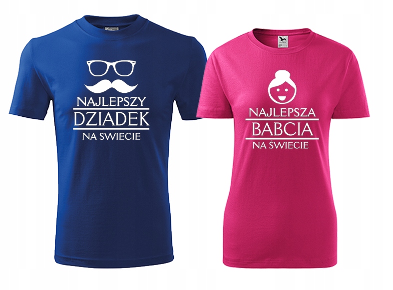 

Koszulki T-shirt Dzień Dziadka I Babci Różne Wzory