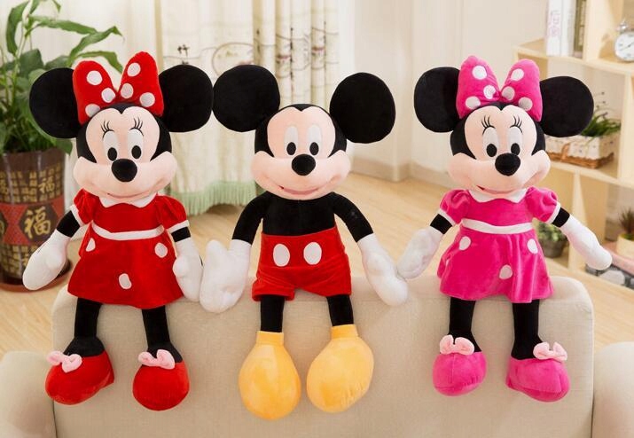 MYSZKA MINI MINNI MINNIE MIKI MIKEY MICKEY PLUSZAK MIŚ PLUSZOWY ŚPIEWA 45cm