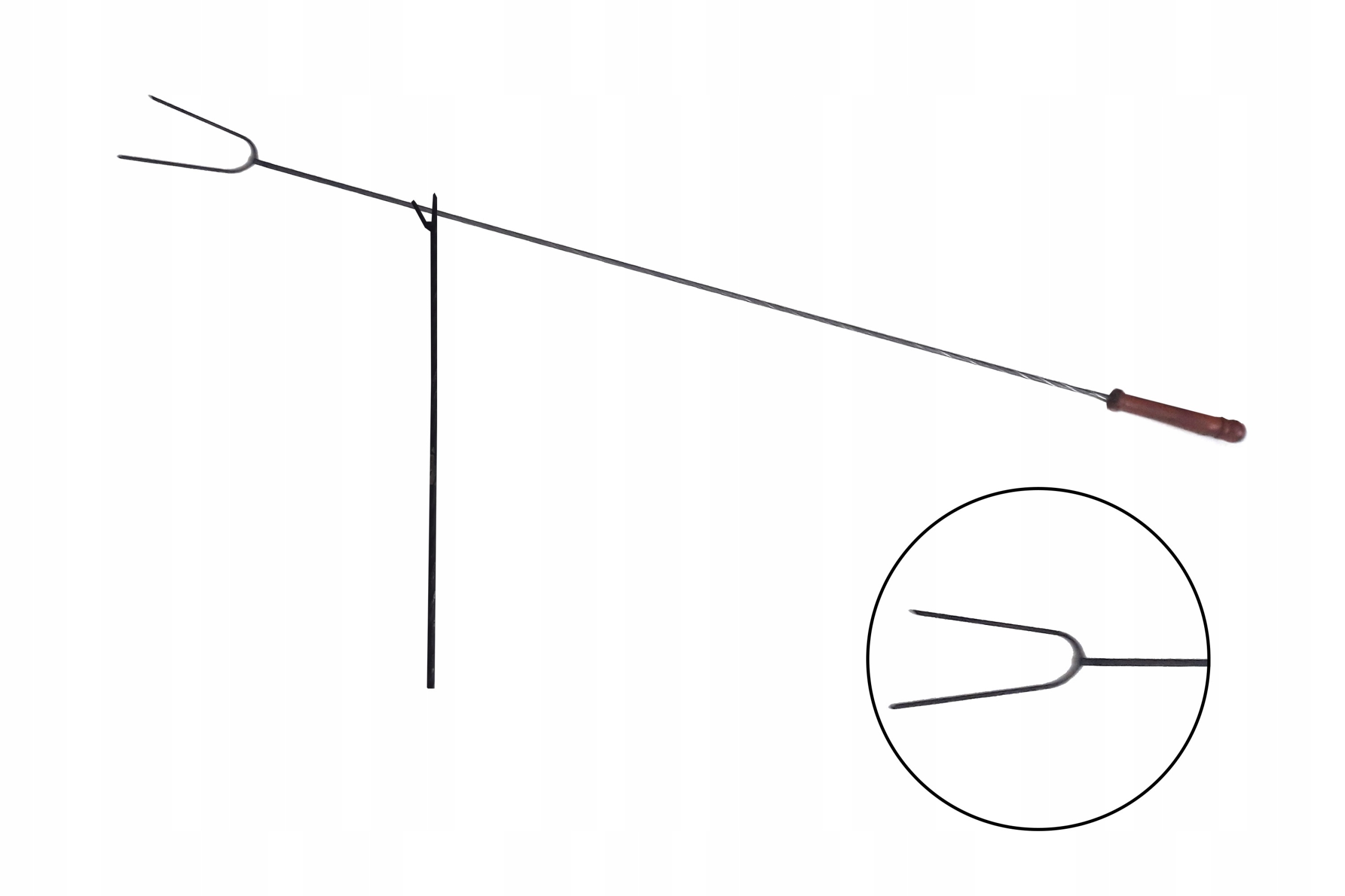 

Widełki na ognisko z podpórką 150cm 10szt+wieszak
