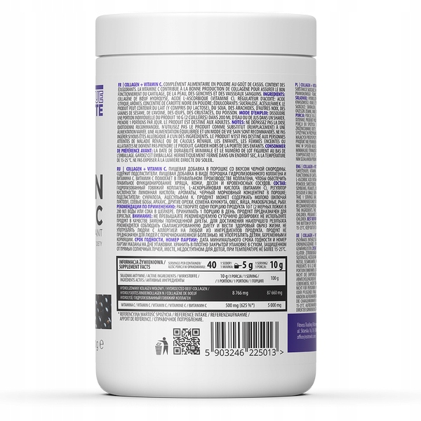OstroVit COLLAGEN + VITAMIN C 400G | KOLAGEN STAWY Marka OstroVit