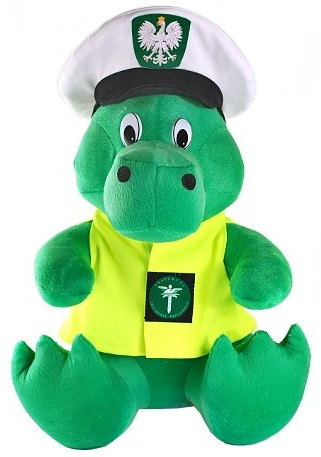 MASKOTKA KROKODYL INSPEKCJA TRANSPORTU DROGOWEGO ITD PREZENT KIEROWCY AUTA EAN (GTIN) 8727900367652
