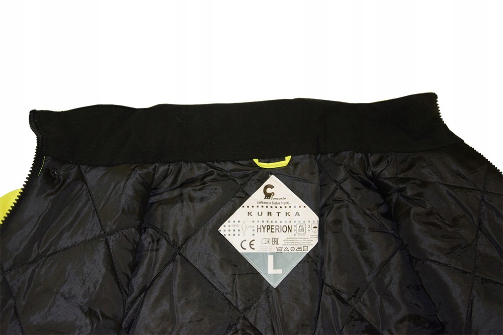 Kurtka Ocieplana Zimowa Robocza Odblaskowa Bomber Rozmiar XXL