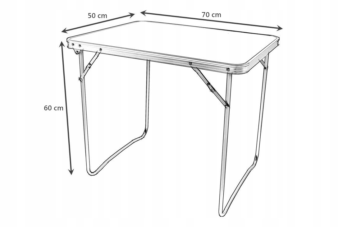 STOLIK SKŁADANY TURYSTYCZNY DO OGRODU WALIZKA Model 00