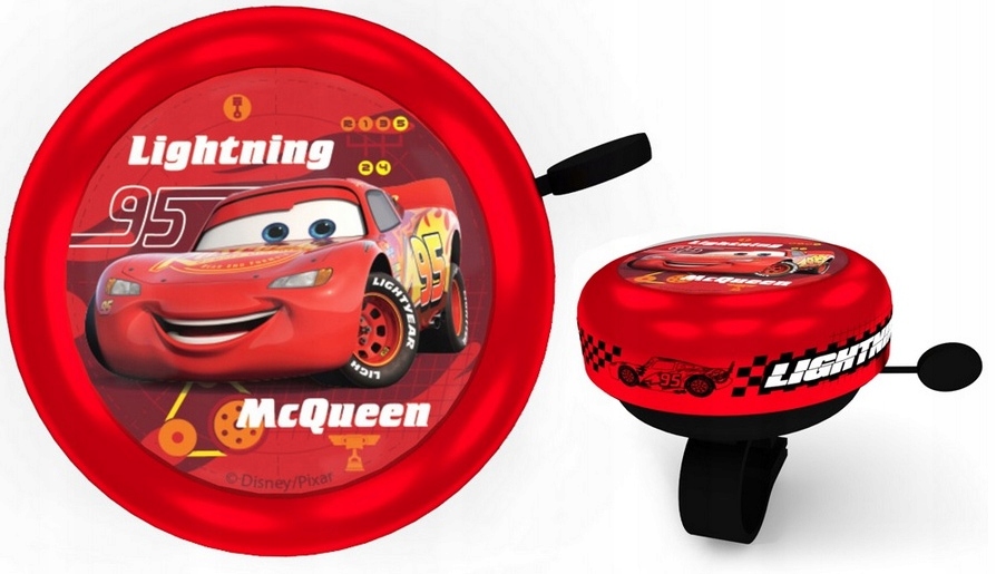

Dzwonek na kierownicę rower metalowy Cars Zygzak