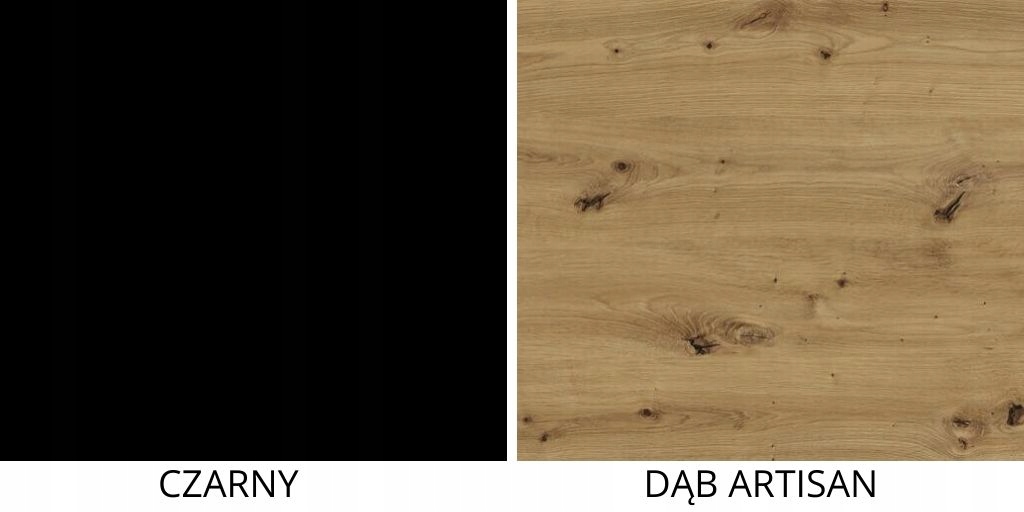 Mała komoda z szufladami IMIS dąb + czarny 2 Kolekcja IMIS