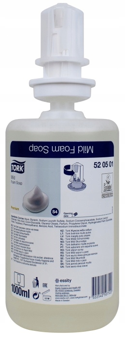

Tork 520501 S4 Delikatne Mydło w Piance 1000 ml