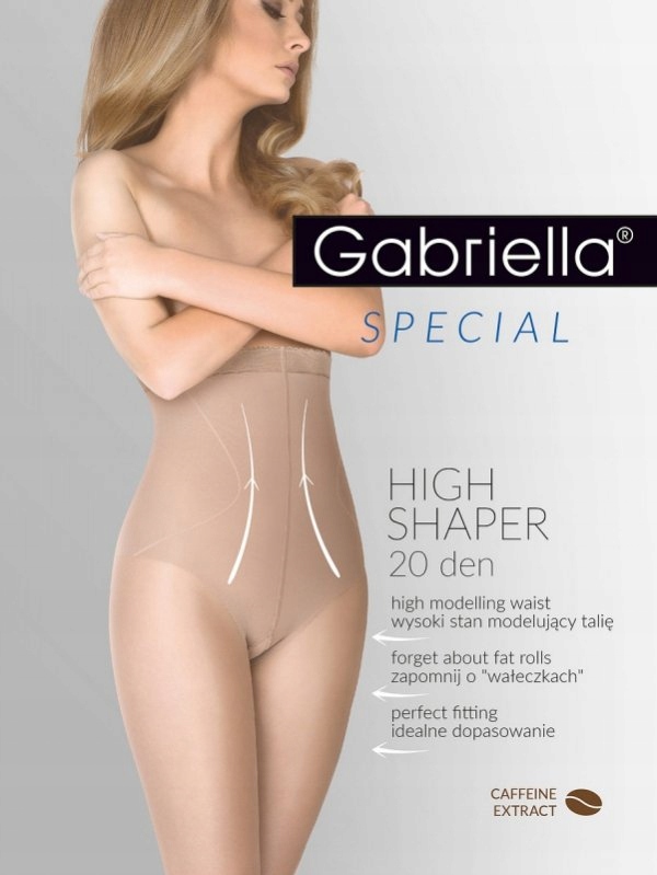 

Rajstopy Gabriella High Shaper 20 den 4/L Kolory