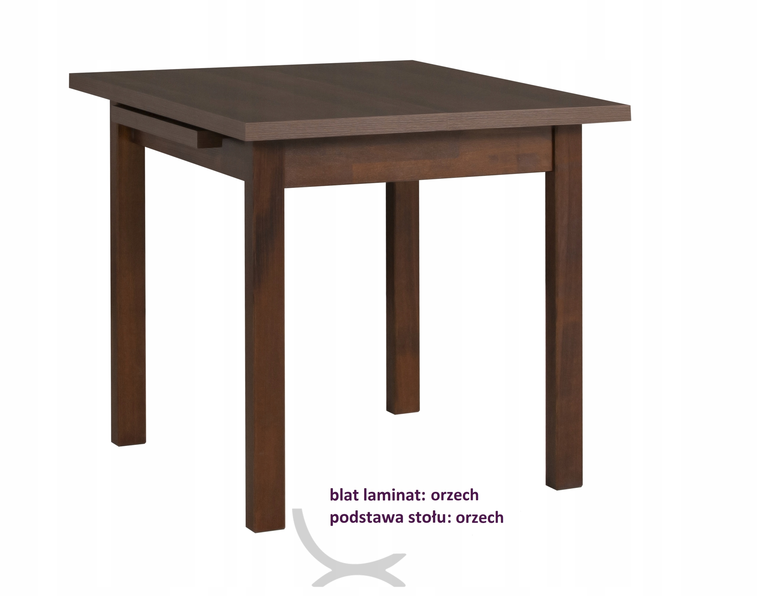 ZESTAW DO KUCHNI INEZ STÓŁ 80x80/110 i 4 KRZESŁA Szerokość stołu 80 cm