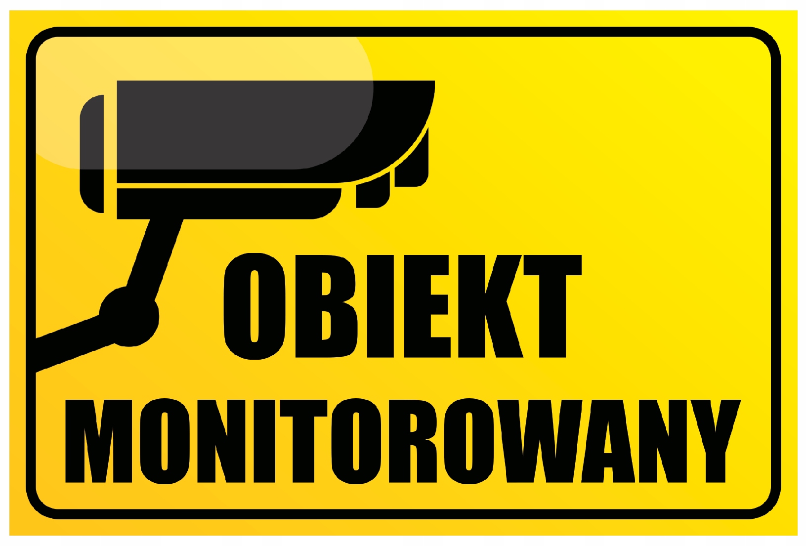 

Obiekt Monitorowany Tabliczka 20x30 Pcv 5mm