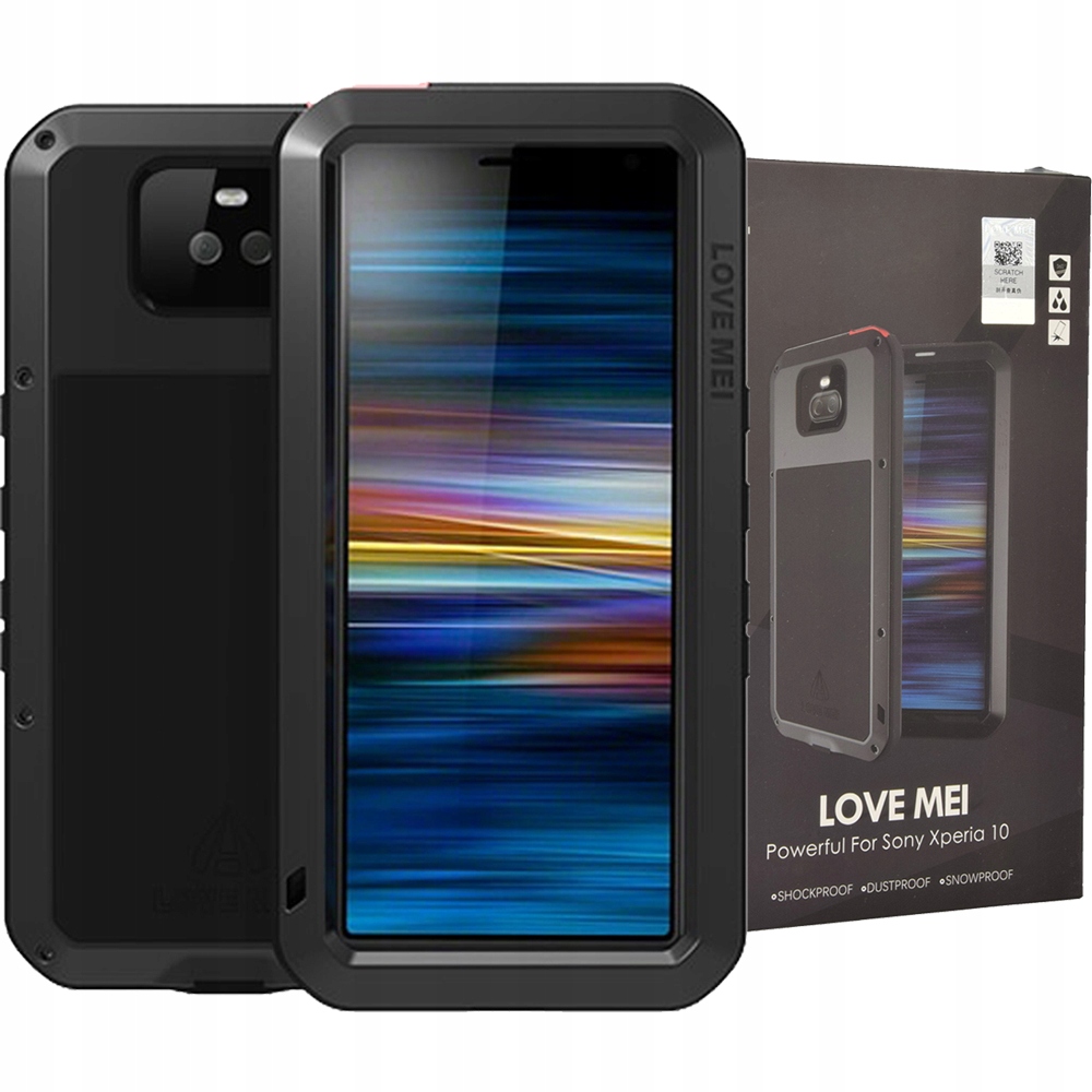 

Etui + szkło do Sony Xperia 10, Love Mei Powerful