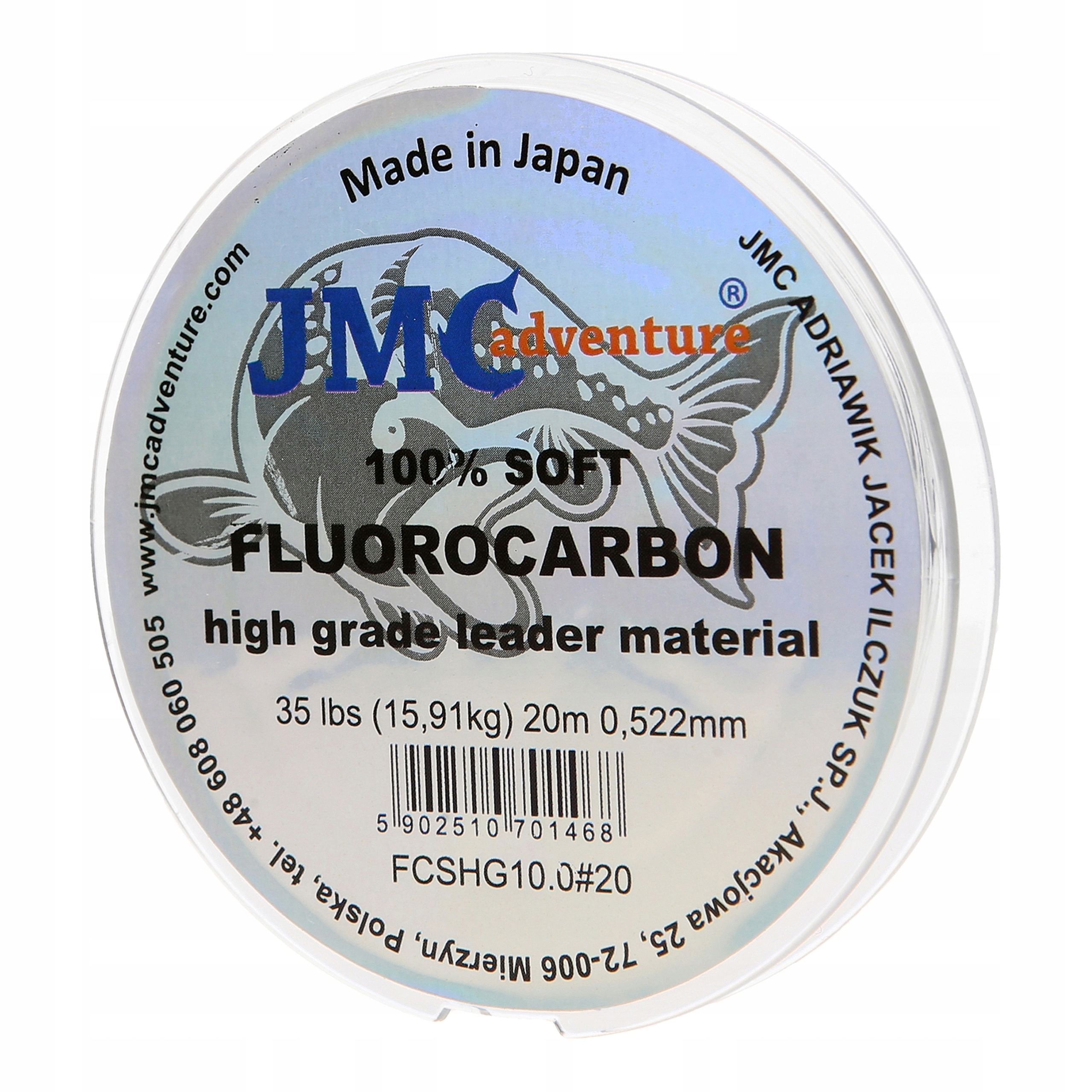 

100% fluorocarbon Jmc Adventure 20m, 0.522mm
