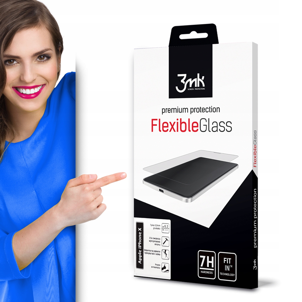 

3mk szkło ochronne - Nokia E6 - Nietłukące