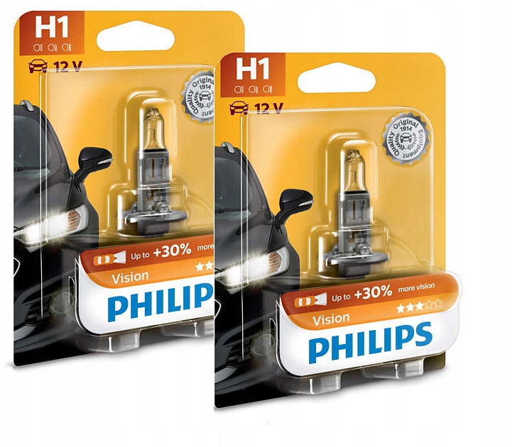 

Żarówki Philips H1 Vision +30% H1 12V 55W 2 Sztuki