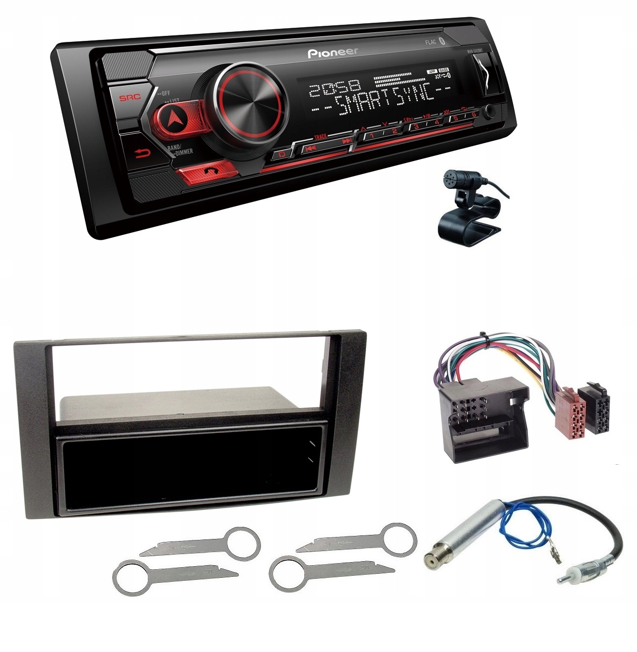 Pioneer MVH-S420BT Autorádio Aux Usb MP3 Bluetooth Ford C-max Focus Kuga Fiesta
