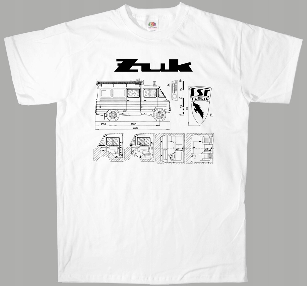 

Samochód Fsc Żuk strażacki koszulka T-shirt S-2XL