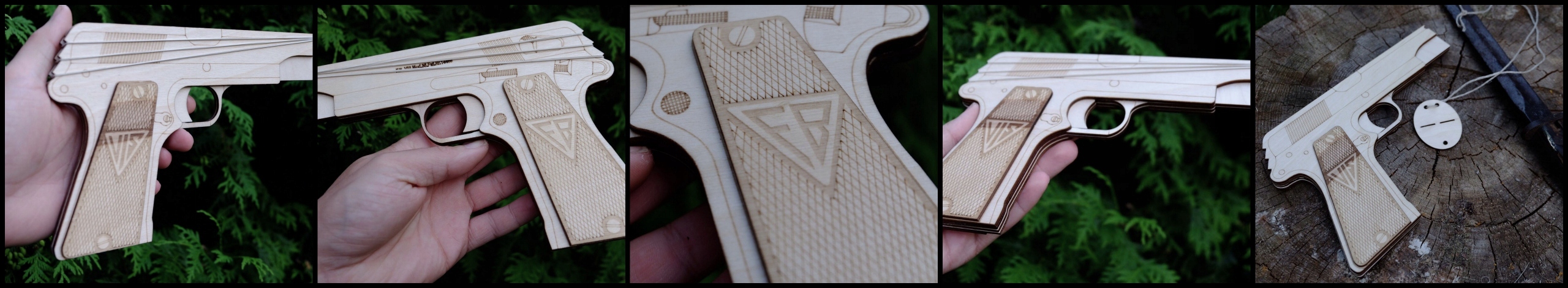 Pistolet jak VIS wz. 35 na gumki - magazynek i amo Płeć chłopcy