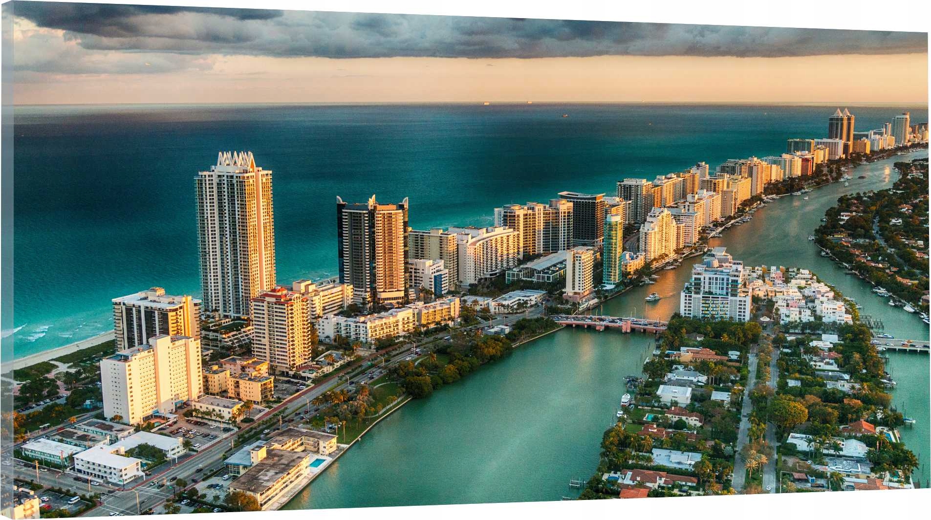 

Obraz panorama do salonu sypialni Miami 100x40 Hit