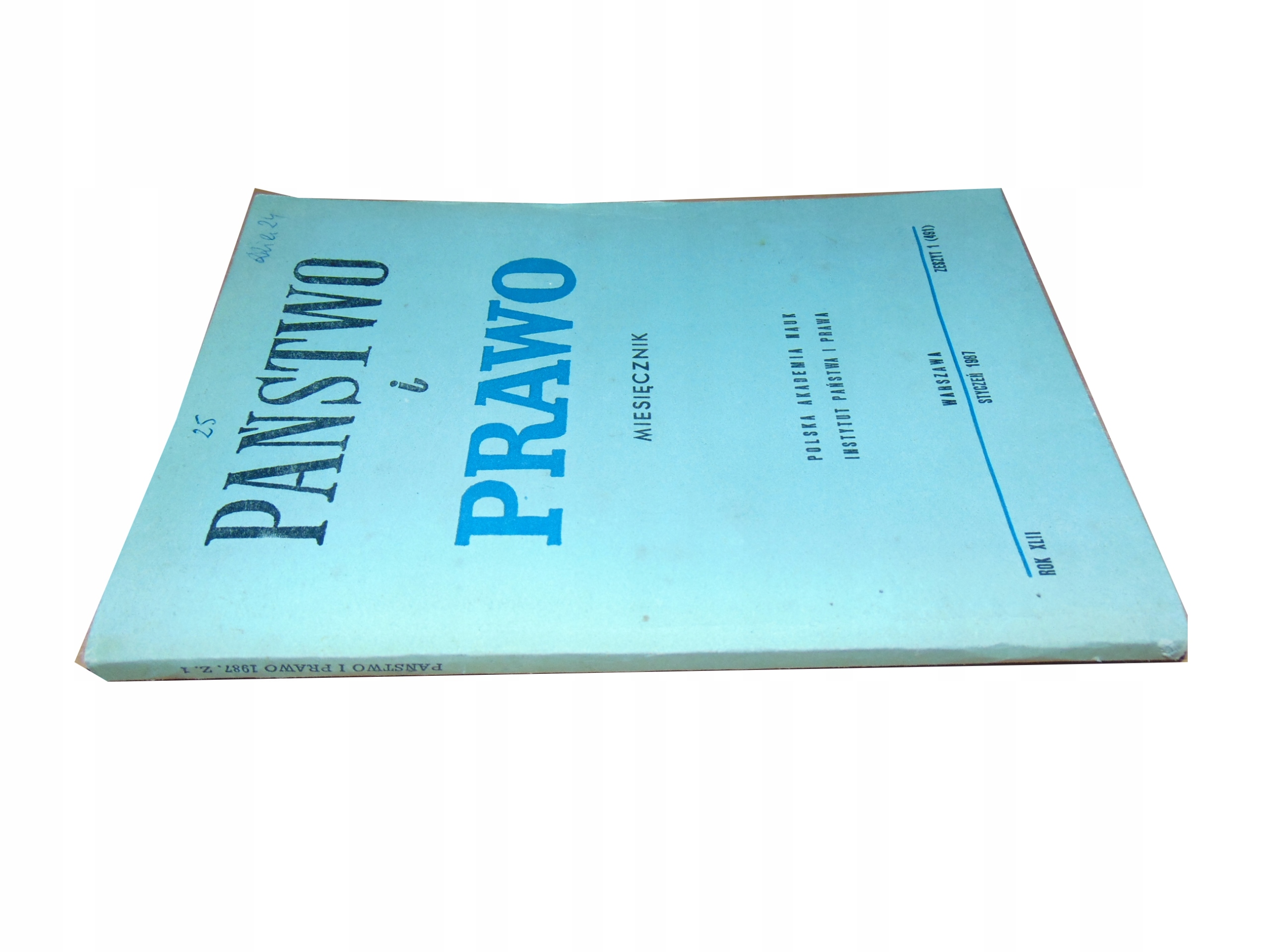 PAŃSTWO I PRAWO zeszyt 1 (491) styczeń 1987