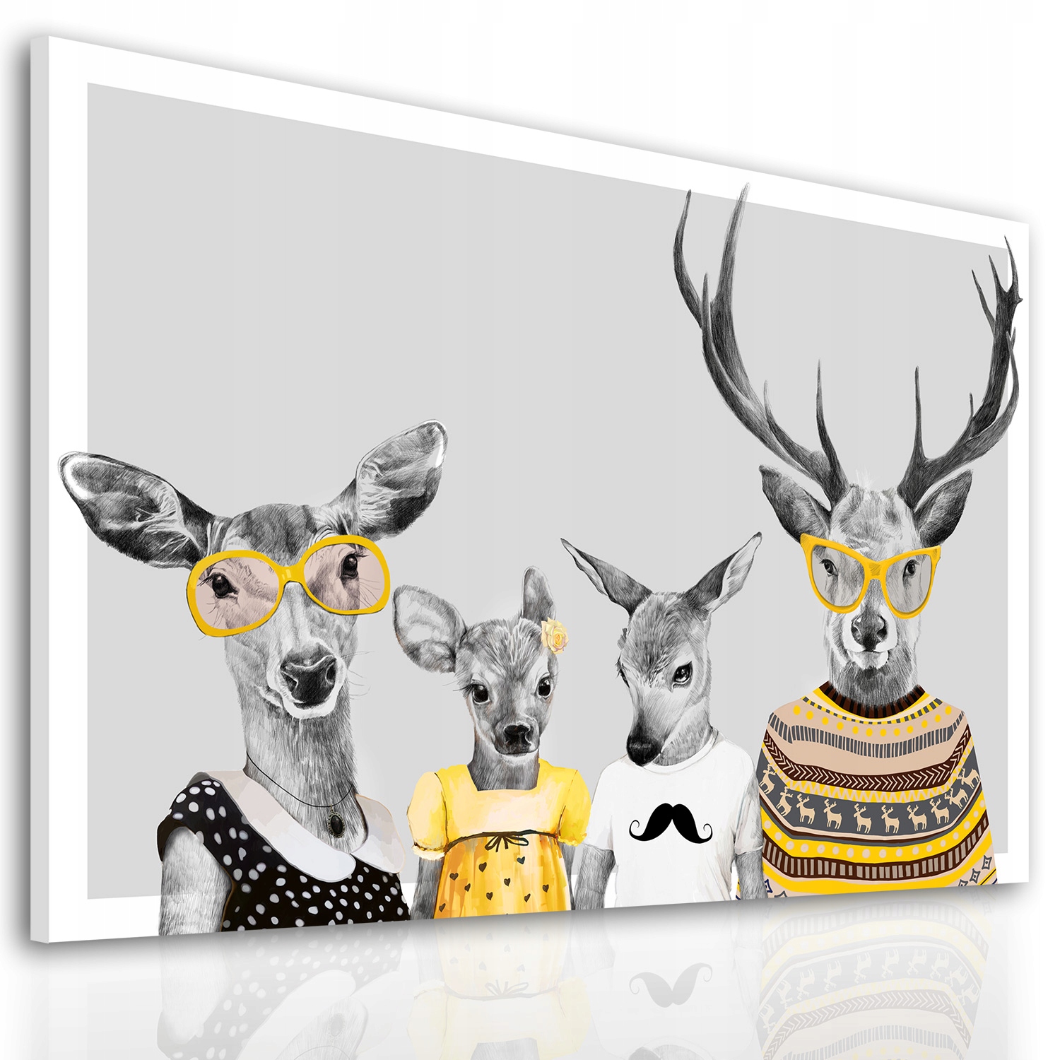 02353 Obraz na płótnie JELENIE 2+2 120x80cm